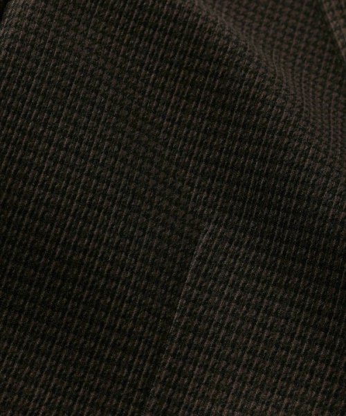 トリコットコーデュロイ千鳥格子プリントテーラードジャケット＜セットアップ対応＞ 