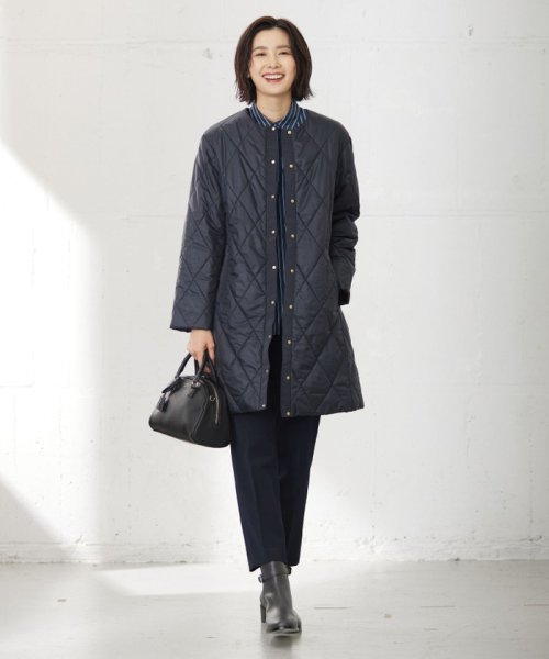 J.PRESS LADIES(J．プレス　レディス)/【洗える】高密度タフタ キルティング ロング コート/img09