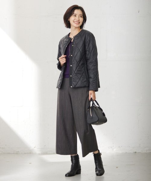 J.PRESS LADIES（LARGE SIZE）(J．プレス　レディス（大きいサイズ）)/【洗える】高密度タフタ キルティング ショート コート/img08