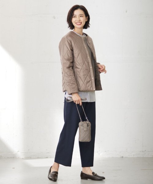 J.PRESS LADIES（LARGE SIZE）(J．プレス　レディス（大きいサイズ）)/【洗える】高密度タフタ キルティング ショート コート/img09