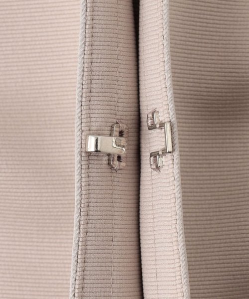 【洗える】グログランノーカラー ジャケット 