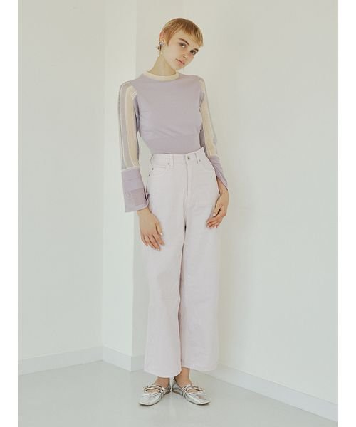 ハイウエストデニムパンツ 予めご了承ください