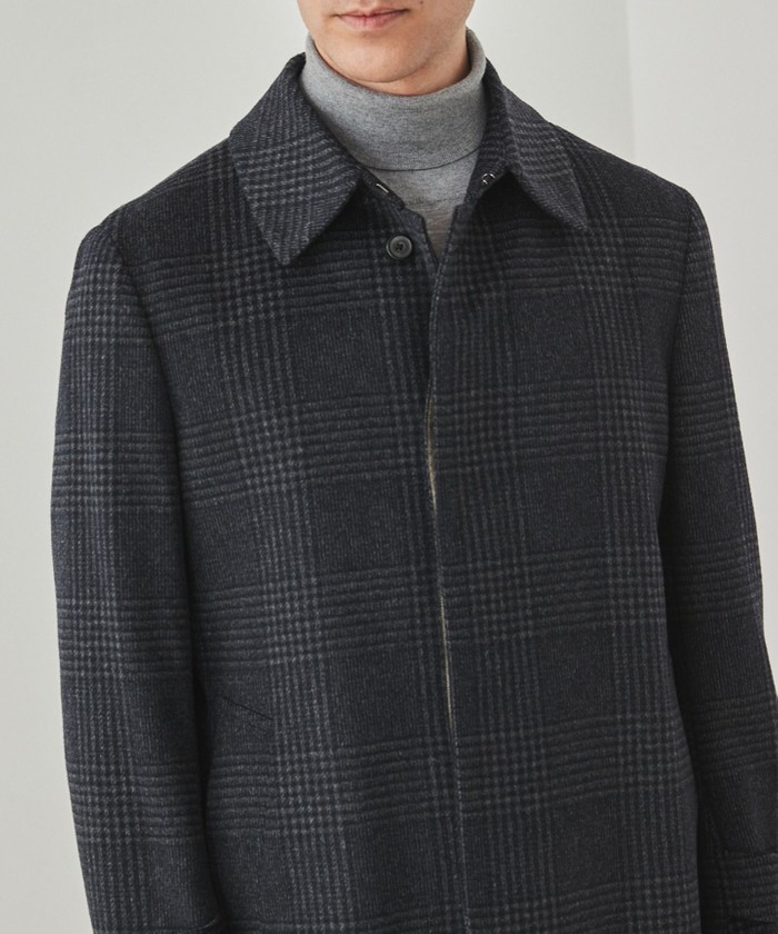 アンゴラビーバー ステンカラーコート(505659382)｜HANKYU MEN'S