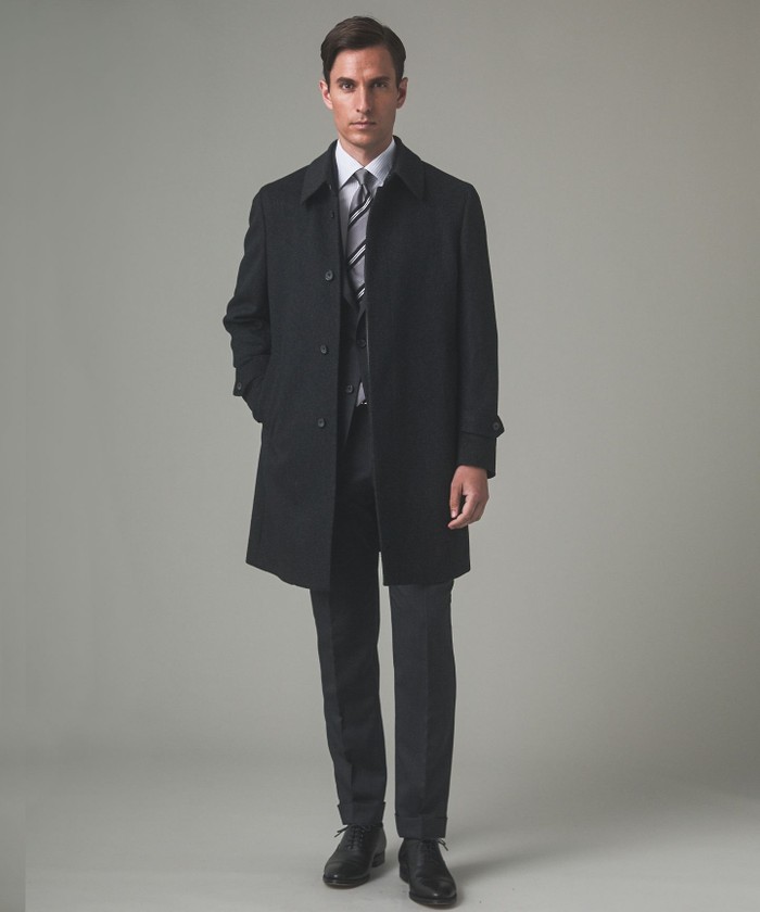 美品⭐バーバリー モノグラム アンゴラ ステンカラーコート アンゴラビーバー ステンカラーコート(505659382)｜HANKYU MEN'S