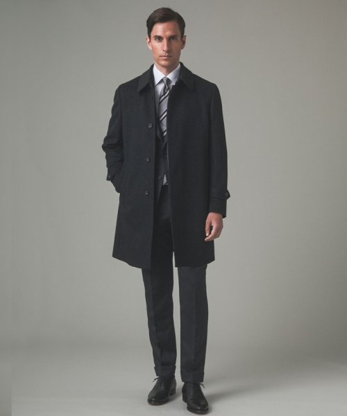 アンゴラビーバー ステンカラーコート 