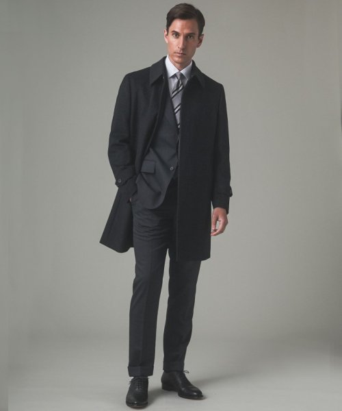 アンゴラビーバー ステンカラーコート 