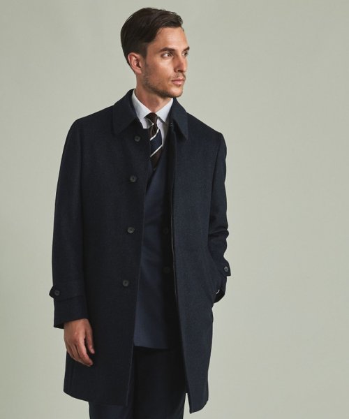 アンゴラビーバー ステンカラーコート 