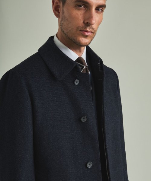 アンゴラビーバー ステンカラーコート 