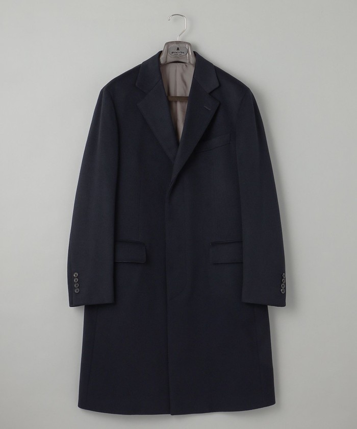 MTRピュアカシミヤ】シングルブレストチェスターフィールドコート