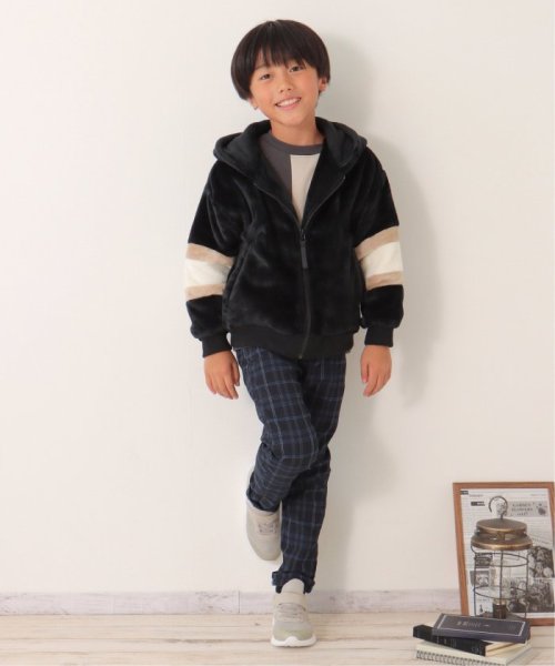 ikka kids(イッカ　キッズ)/ボアフリース袖切り替えパーカー（120〜160cm）/img15