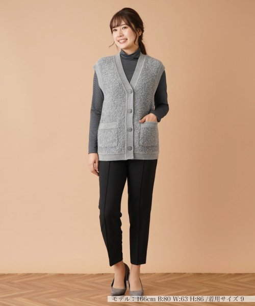 Vネックニットベスト 