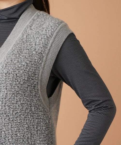 Vネックニットベスト 