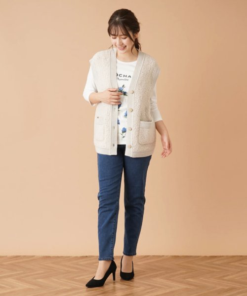 Vネックニットベスト 