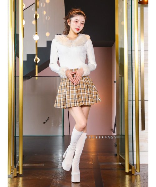 Darich ファンシーツイードフレアミニスカート Darich - 新品タグ付き  