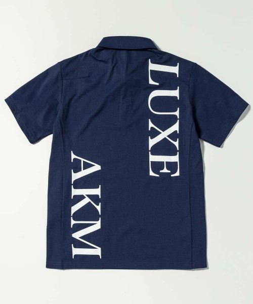 LUXEAKMPLUS(LUXEAKMPLUS)/LUXEAKMPLUS(リュクスエイケイエムプラス)ゴルフ バックロゴ半袖ポロシャツ/img14