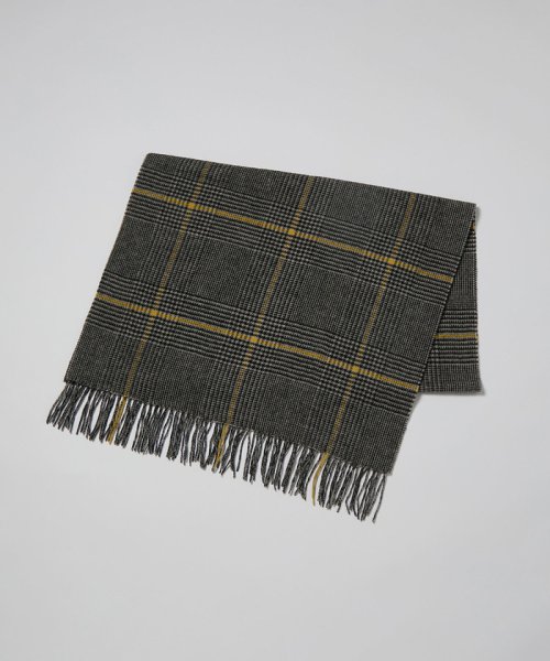カシミヤブレンド パターンストール（千鳥格子/グレンチェック） 