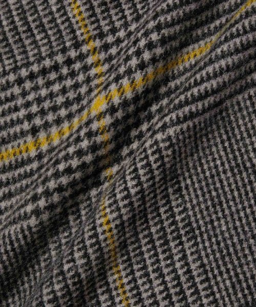 カシミヤブレンド パターンストール（千鳥格子/グレンチェック） 