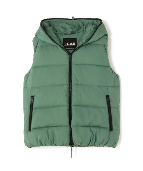 VLAB/ヴイラボ/フードダウンベスト 保温性にも優れています 160cmChest 75cm Waist 54cmHips