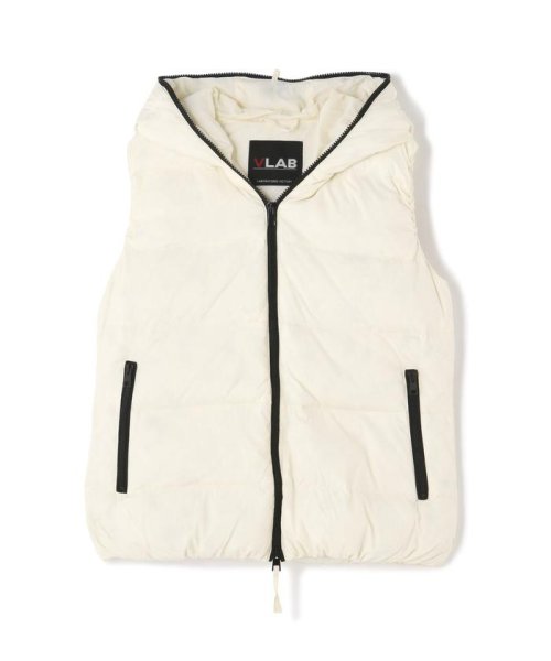 VLAB/ヴイラボ/フードダウンベスト 保温性にも優れています 160cmChest 75cm Waist 54cmHips