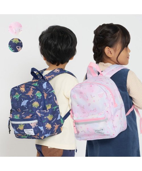 Kids Foret(キッズフォーレ)/【子供服】 Kids Foret (キッズフォーレ) 撥水加工ユニコーン・恐竜総柄リュック M～LL B51601/img01