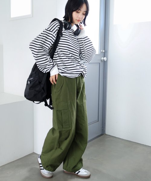 アンドミー(and Me...) |M65 コットン 2way カーゴパンツ(505660990  