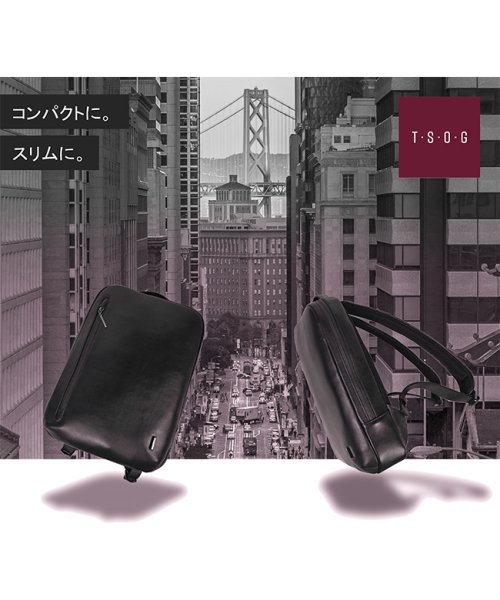 TSOG リュック ビジネスリュック メンズ レディース ブランド レザー 本革 通勤 撥水 防水 A4 T・S・O・G ティーエスオージー CS23 H1750676330(13475円)