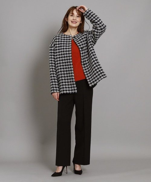 【日本製/オンオフ可】ゆったりきれいめノーカラーショートコート 