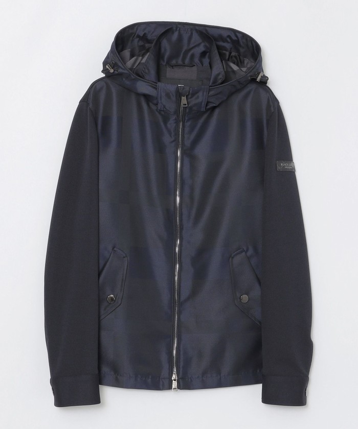 ジャージーコンビシャドークレストブリッジチェックマリンパーカー
