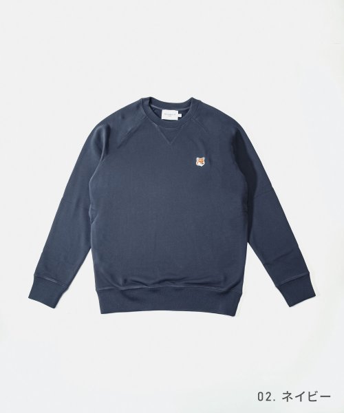 MAISON KITSUNE(メゾンキツネ)/メゾンキツネ MAISON KITSUNE AM00303KM0001 スウェット メンズ フォックスヘッド パッチ クラシック トレーナー 黒 白  FOX /img07