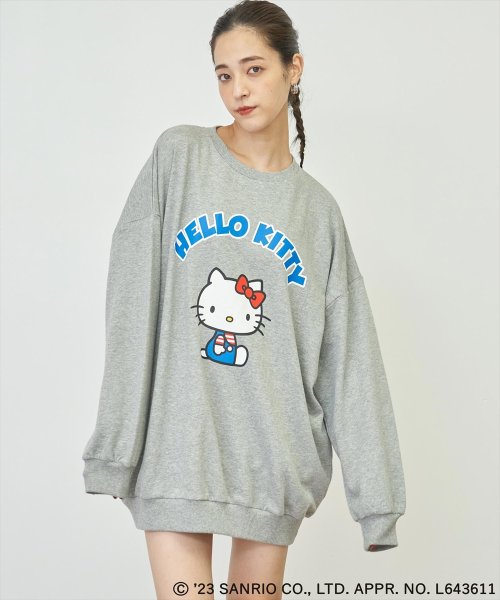 ANAP(アナップ)/ANAP×Hello Kittyユーズド風BIGスウェットトレーナー/img08