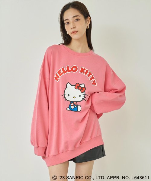 ANAP(アナップ)/ANAP×Hello Kittyユーズド風BIGスウェットトレーナー/img15