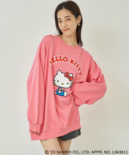 ANAP(アナップ)/ANAP×Hello Kittyユーズド風BIGスウェットトレーナー/img17