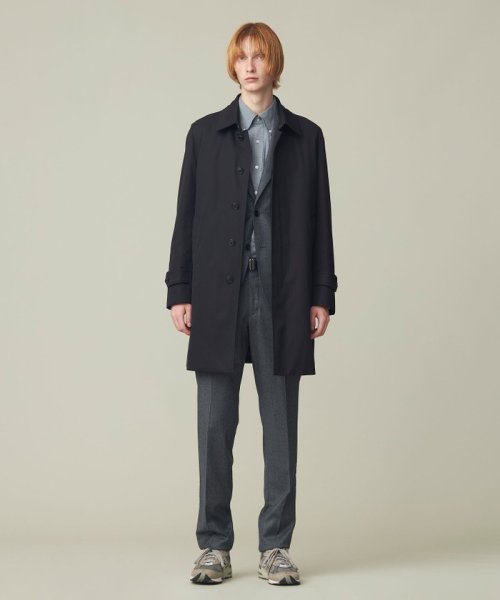 【J.PRESS BASIC】コンパクトスピンギャバジン ステンカラーコート 