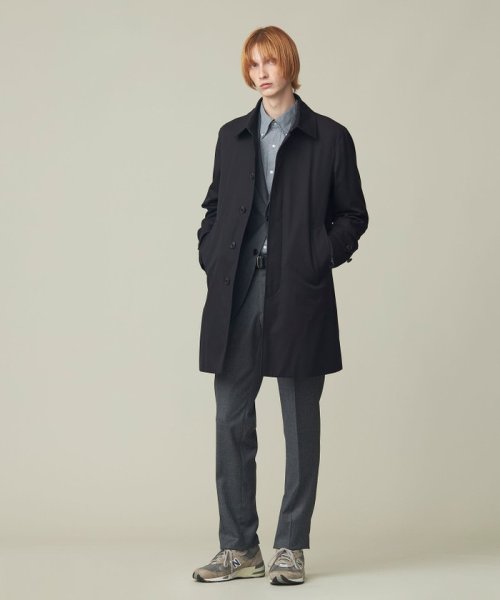 【J.PRESS BASIC】コンパクトスピンギャバジン ステンカラーコート 