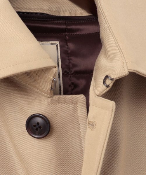 【J.PRESS BASIC】コンパクトスピンギャバジン ステンカラーコート 