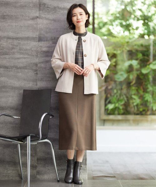 J.PRESS LADIES（LARGE SIZE）(J．プレス　レディス（大きいサイズ）)/【洗える】VIS/PE MILANO ニット ジャケット/img01