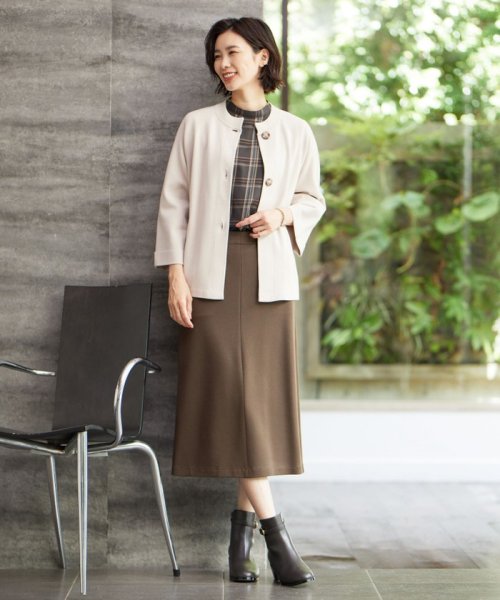 J.PRESS LADIES（LARGE SIZE）(J．プレス　レディス（大きいサイズ）)/【洗える】VIS/PE MILANO ニット ジャケット/img02