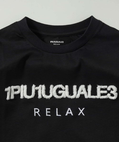 1PIU1UGUALE3 RELAX(1PIU1UGUALE3 RELAX)/1PIU1UGUALE3 RELAX(ウノピゥウノウグァーレトレ リラックス)ボアロゴ刺繍ロングTシャツ/img21