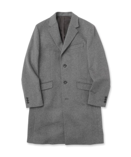 ウールカシミヤブレンド チェスターコート また