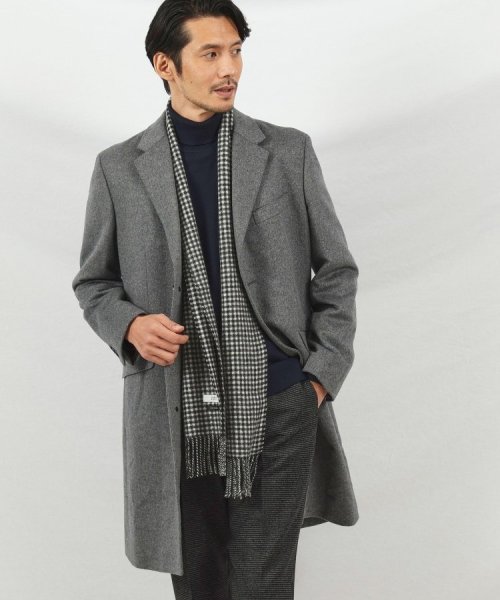 ウールカシミヤブレンド チェスターコート また