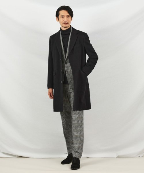 ウールカシミヤブレンド チェスターコート また