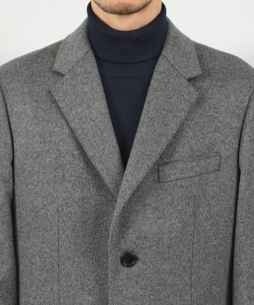 ウールカシミヤブレンド チェスターコート また