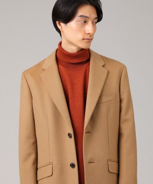 ウールカシミヤブレンド チェスターコート また