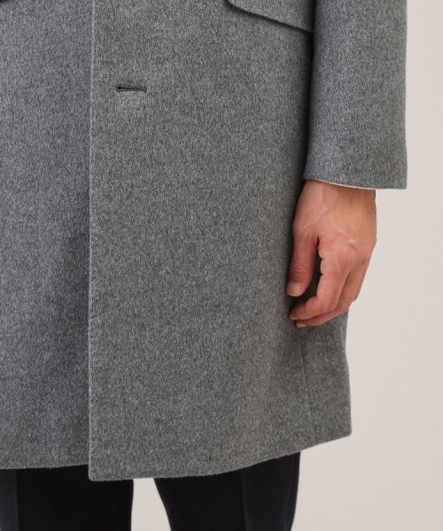 ウールカシミヤブレンド チェスターコート また