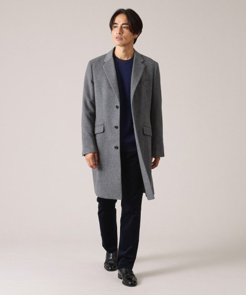 ウールカシミヤブレンド チェスターコート また