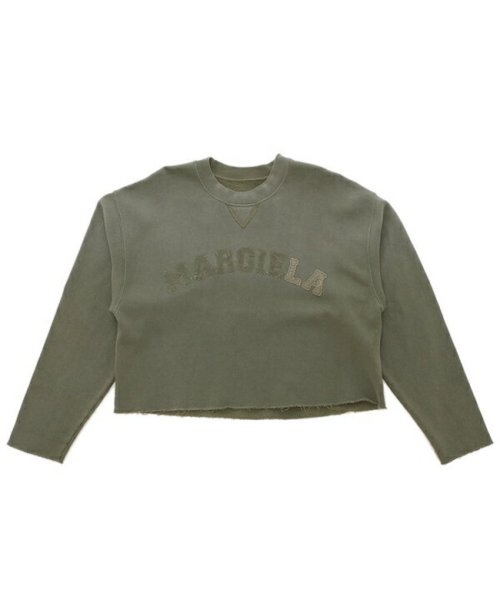 MAISON MARGIELA(メゾンマルジェラ)/メゾンマルジェラ スウェットシャツ トップス プルオーバー カーキ レディース Maison Margiela S51GU0123 S25580 740/img10