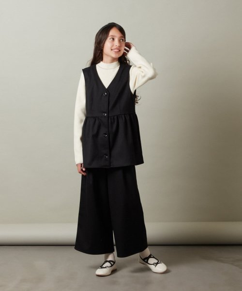 a.v.v(KID'S)(アー・ヴェ・ヴェキッズ)/[120－130]【セットアップ対応】サス付きフロントボタンワイドパンツ/img24