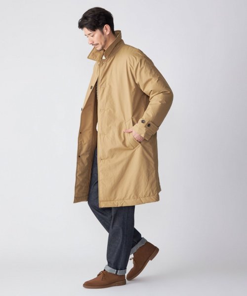 SHIPS:〈撥水〉Thinsulate 中綿 ステンカラーコート 中綿 Thinsulate