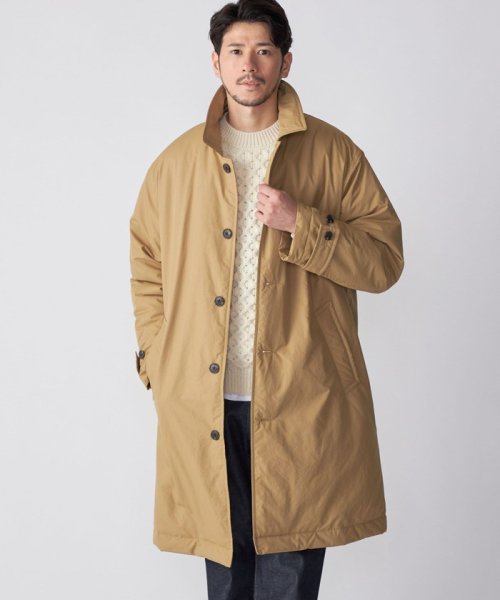 SHIPS:〈撥水〉Thinsulate 中綿 ステンカラーコート 中綿 Thinsulate