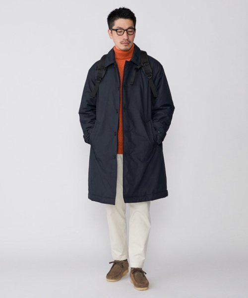 SHIPS:〈撥水〉Thinsulate 中綿 ステンカラーコート 中綿 Thinsulate